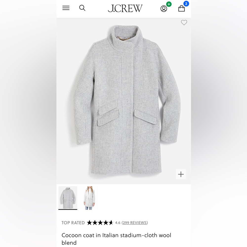 J Crew Wool Coat